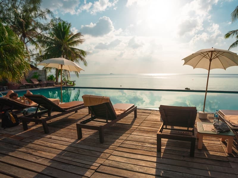 Private pool at a villa in Bali