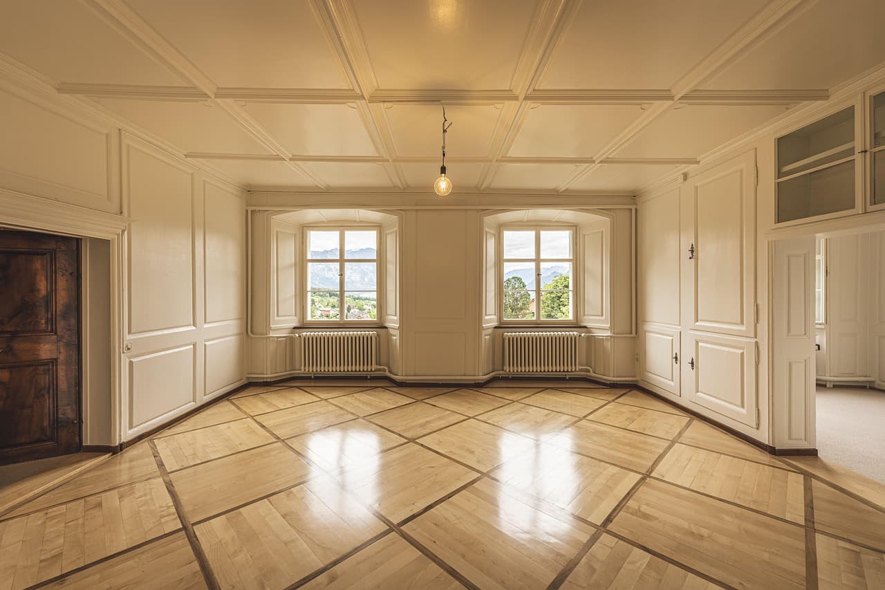 Modern open-plan living room interior of a professionally managed rental property