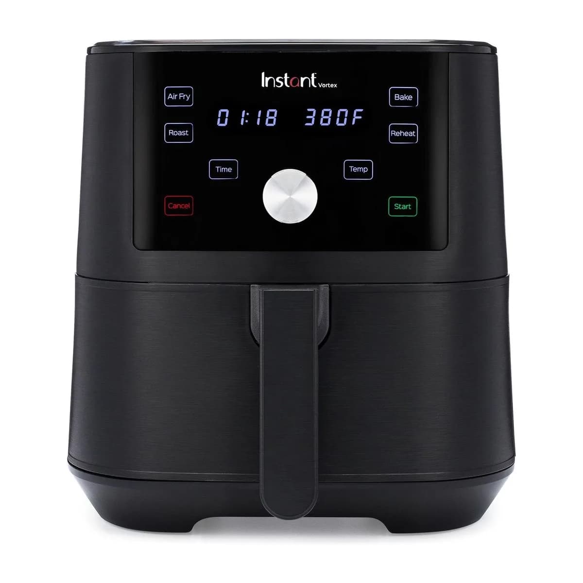 InstantBrands Vortex Digital Single Drawer Air Fryer with Easy to Use 4 Smart Programmes