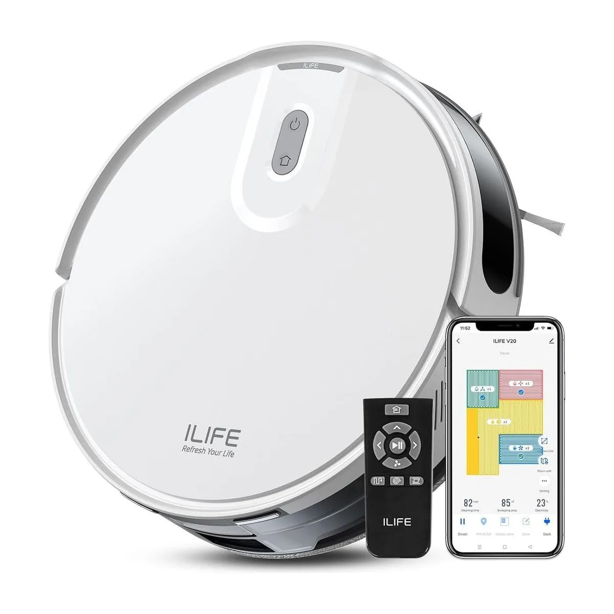 ILIFE V20 Robot Vacuum Cleaner and Mop