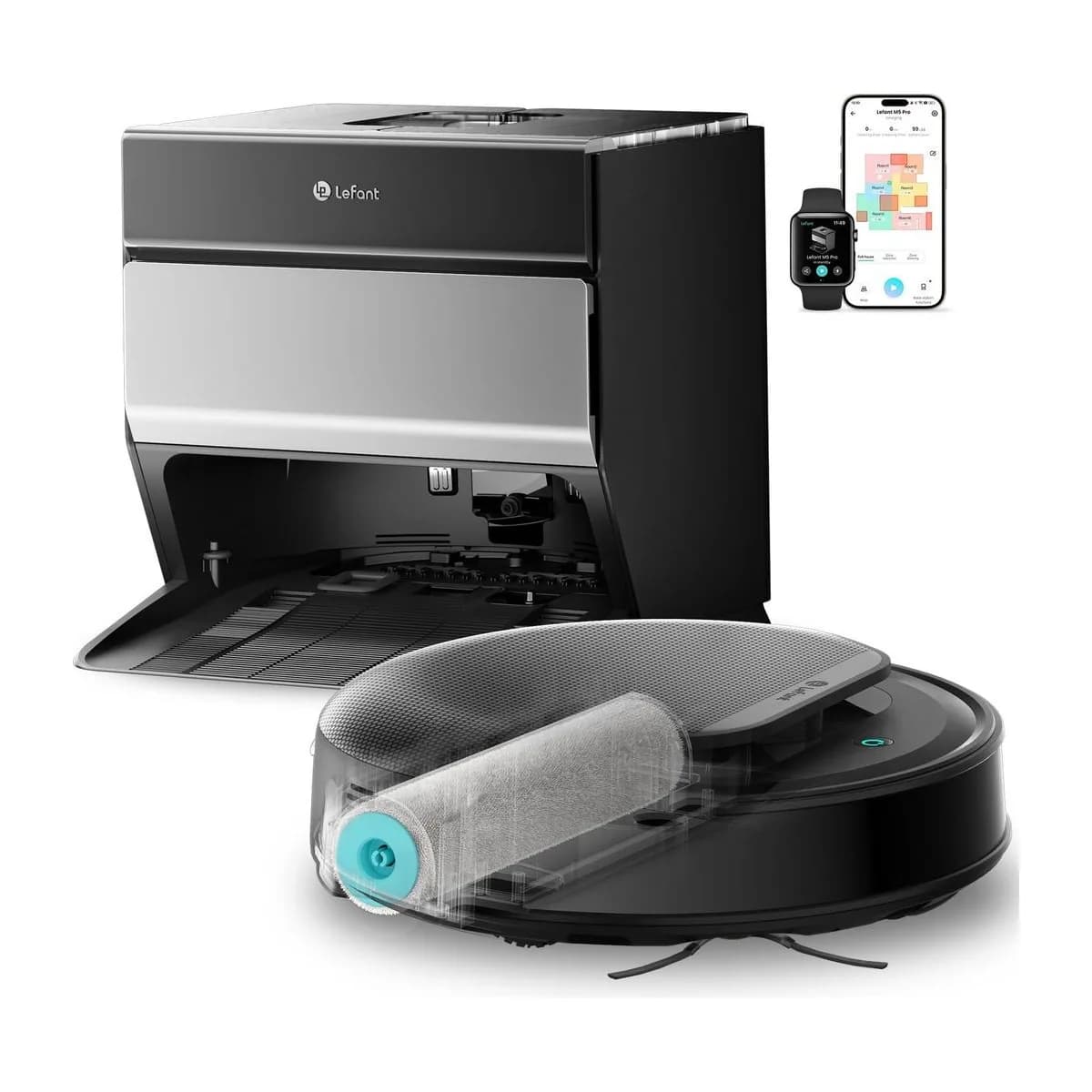 LEFANT M5 Pro Robot Vacuum and Mop with Self-Emptying Station